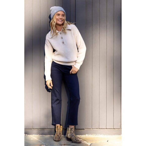 Barefoot Dreams CozyChic Ribbed Beanie in Olive Branch Small/Medium New Womens - Picture 5 of 7